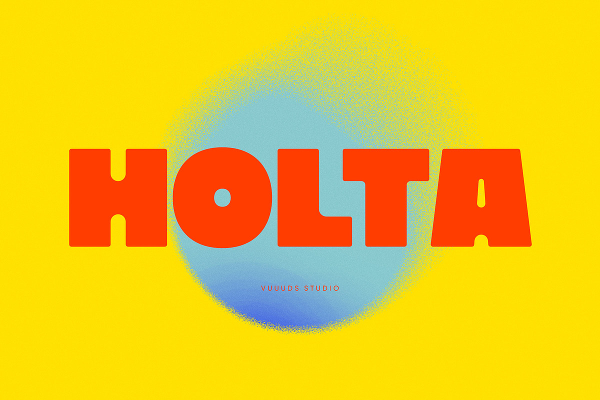 Holta, a Sans Serif Font by vuuuds (Photo 1 of 9)