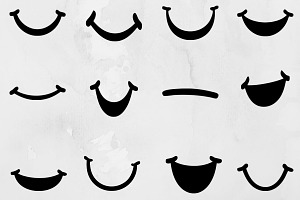 Smile Silhouette SVG #2, a Person Illustration by newminddesign