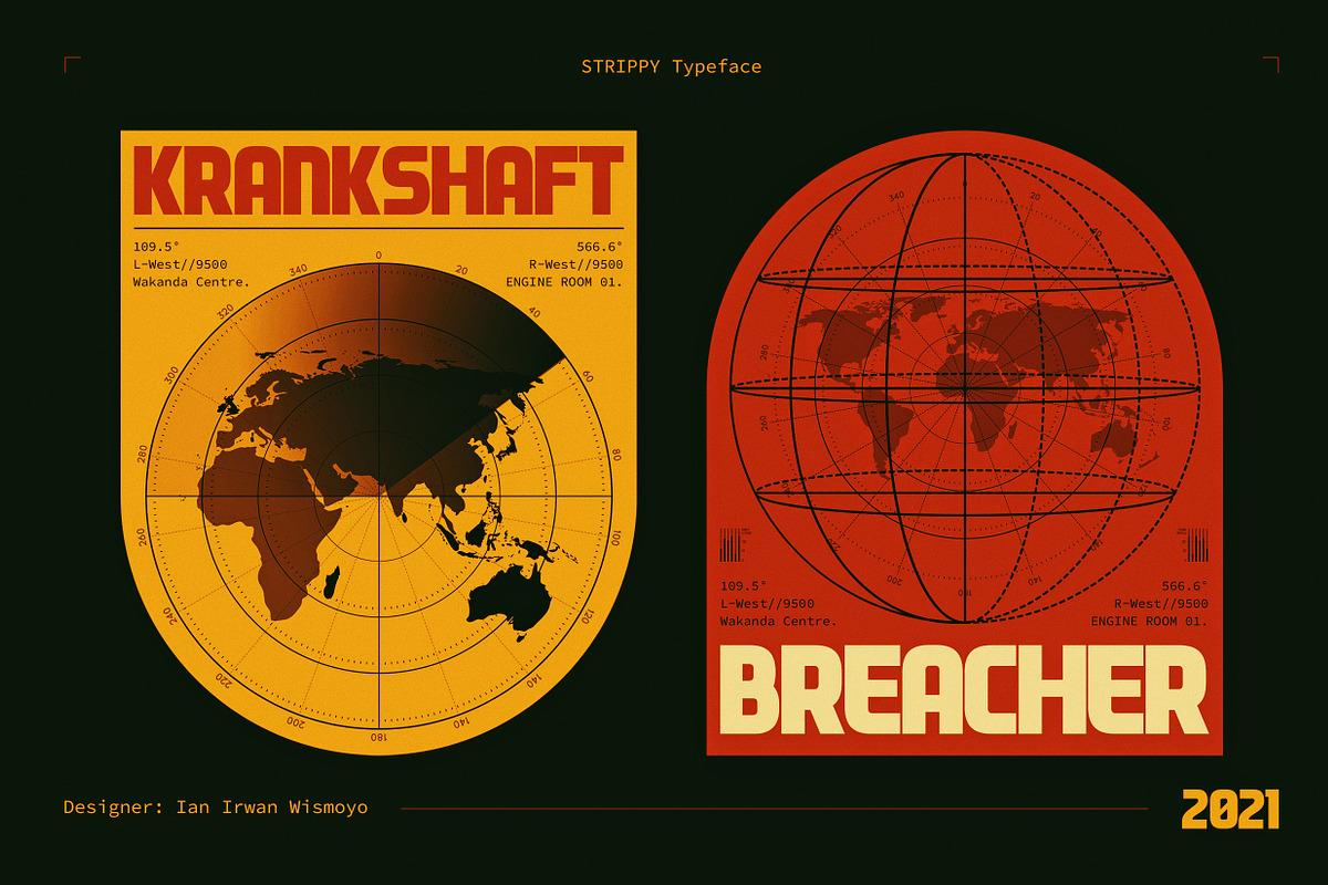 Strippy - Bold Futuristic Fonts, a Sans Serif Font by Ian Irwanwismoyo (Photo 5 of 13)