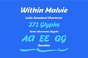 Malvie Fun and Swashy Font, a Font by Eko Bimantara (Thumbnail 8 of 9)