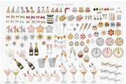Retro Groovy New Year Party, a Decorative Illustration by @olga.angelloz (Thumbnail 2 of 2)