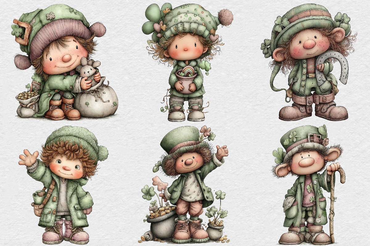 Whimsical St Patrick’s Leprechaun, an Illustration by DreamCafeArt (Photo 5 of 6)
