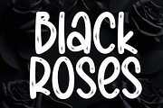Black Roses | Script Font, a Script Font by Scratchones (Thumbnail 1 of 8)