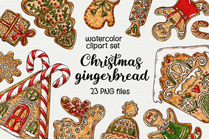 Christmas gingerbread clipart
