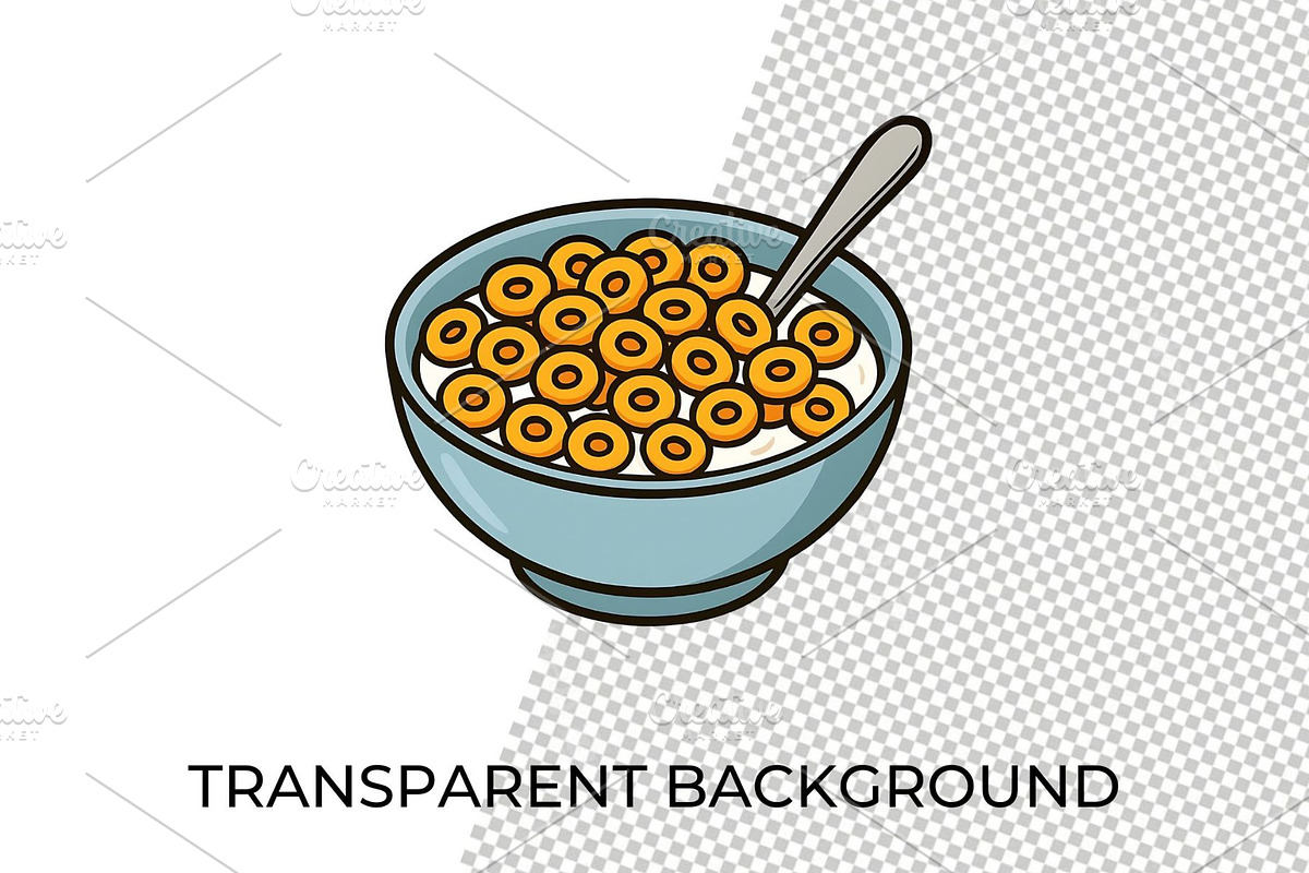 Breakfast Clipart PNG Food Graphics, a Food Illustration by QM_ART (Photo 4 of 7)