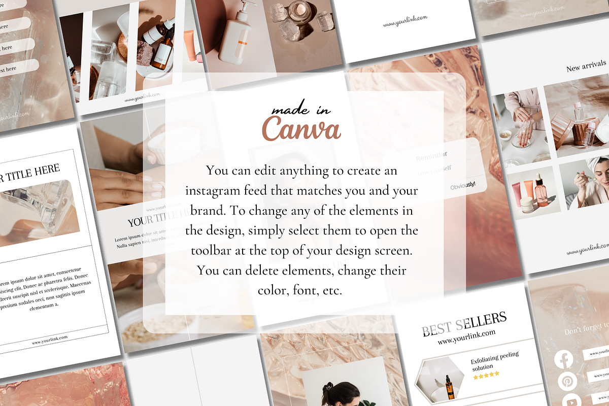 Canva Neutral Instagram Templates, a Social Media Template by IRISEA DESIGNS (Photo 4 of 6)