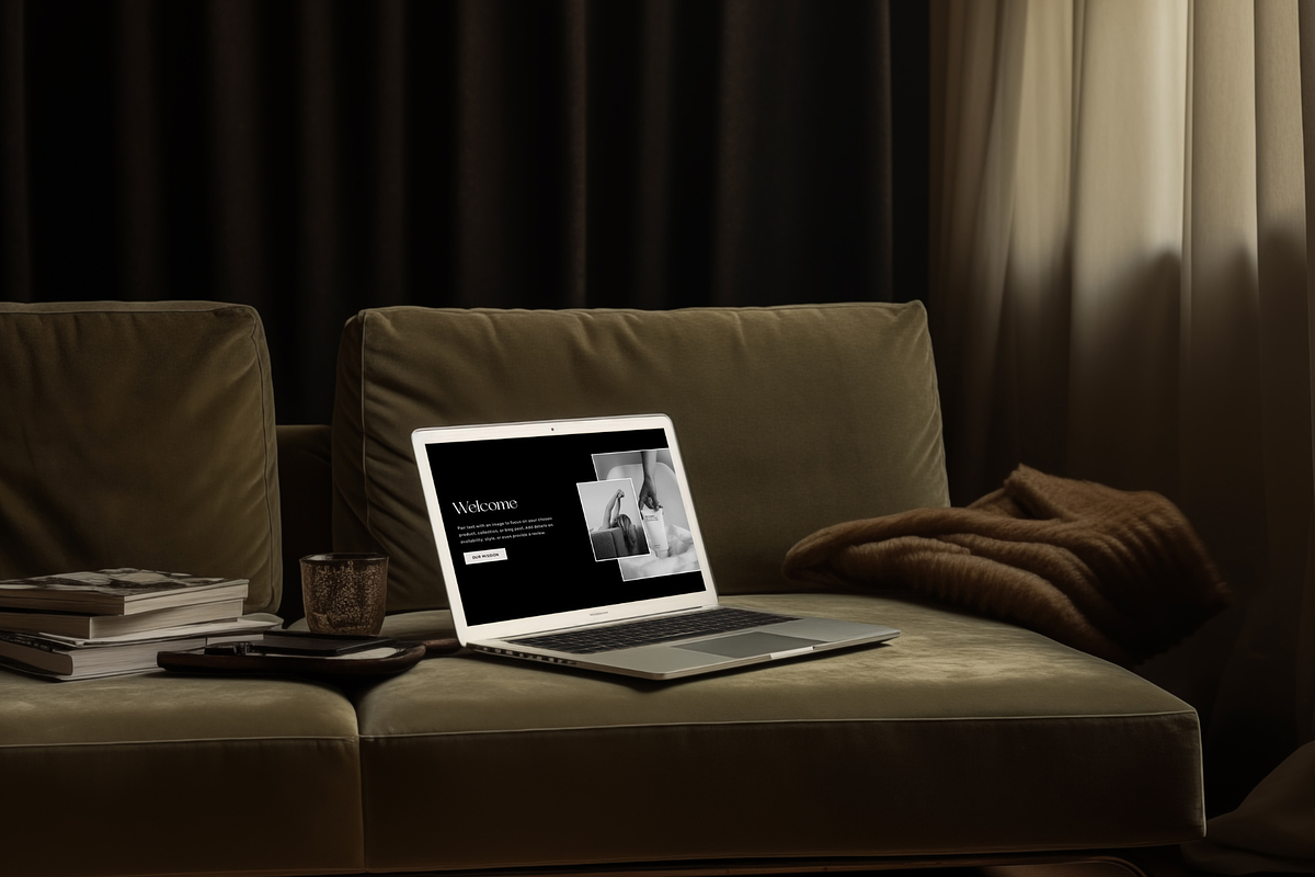 Dark & Moody Laptop Mockup, a Mac Mockup by The Ethical Agency (Photo 2 of 3)