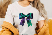 Watercolor Christmas Bow Clipart Bun, an Illustration by SVGArt (Thumbnail 6 of 8)