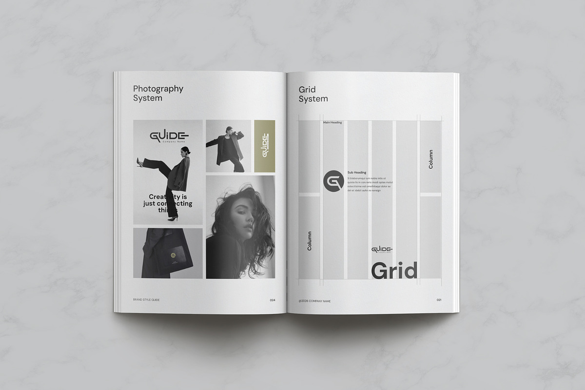 MINIMAL | Brand Guidelines, a Brochure Template by KreateTribe (Photo 10 of 12)