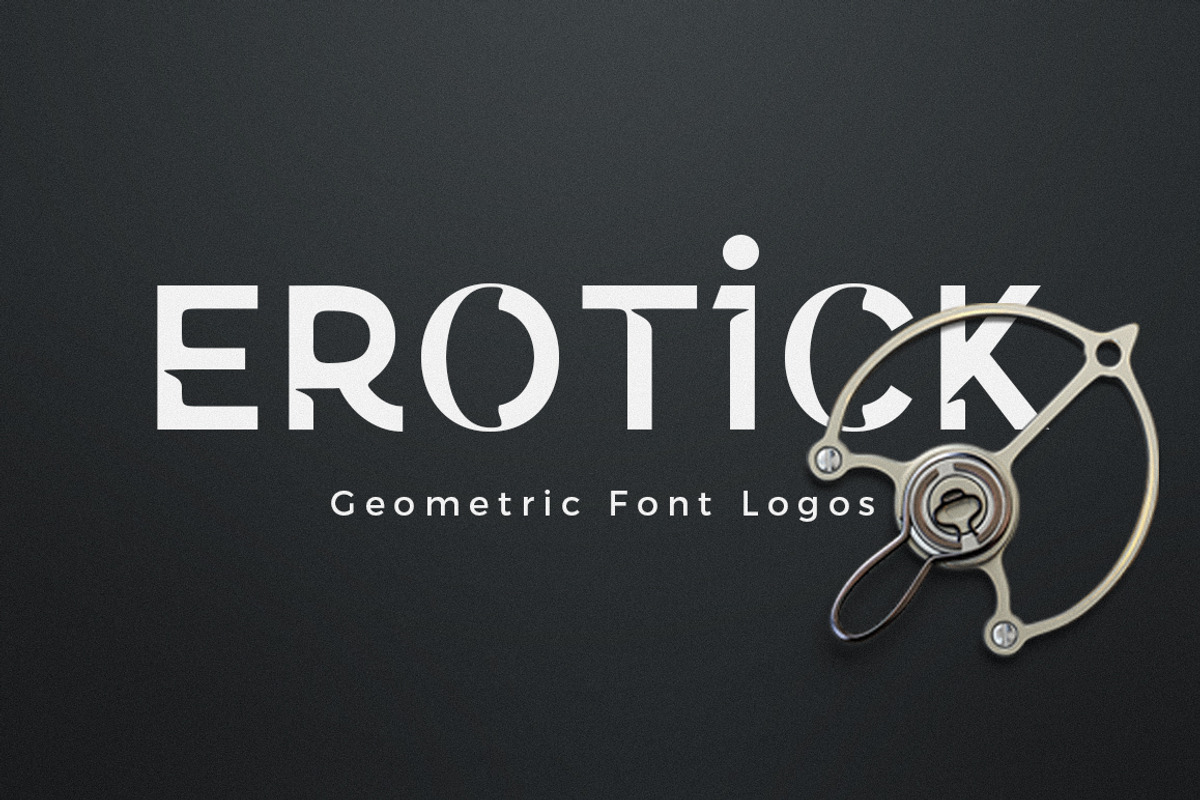 Erotick - Geometric Logo Font, a Serif Font by Dora Typefoundry (Photo 1 of 16)