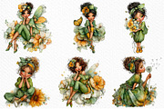 Whimsical Spring Fairy Clipart Png, an Illustration by Craft Nest (Thumbnail 3 of 10)