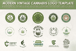 Modern Vintage Cannabis Logo