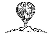 Hot Air Balloon Silhouette Bundle, an Object Illustration by Gaye Art (Thumbnail 24 of 31)