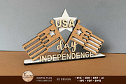Independence Day Decorative Template, a Templates & Theme by LaserCutano (Thumbnail 1 of 6)
