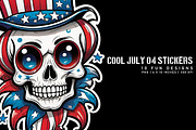 Cool July 04 Stickers, an Object Graphic by Digital Art Creations (Thumbnail 1 of 6)