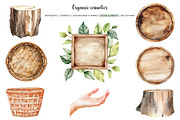 Watercolor organic cosmetic clipart, a Healthcare Illustration by Art and Funny (Thumbnail 5 of 14)