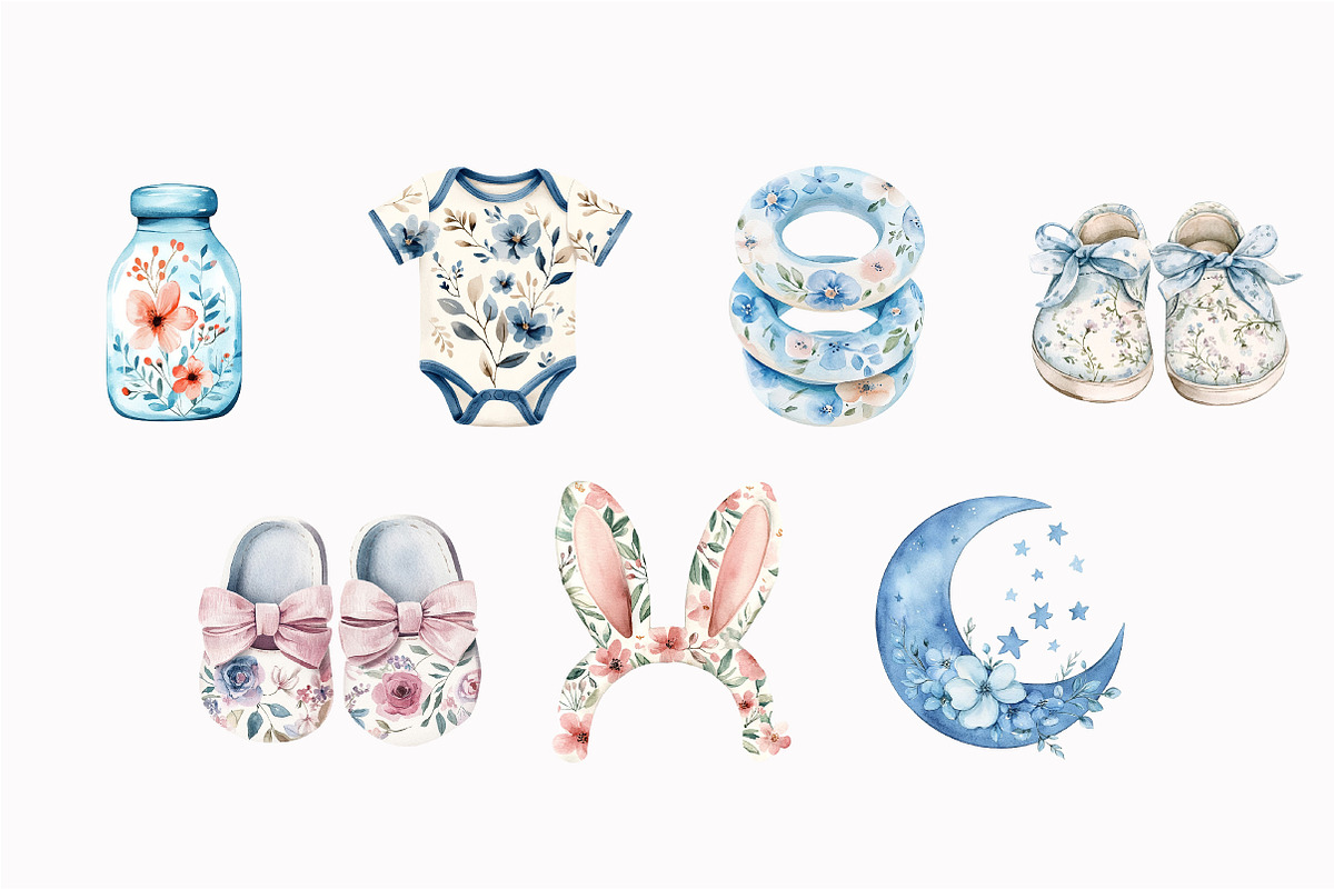 Pastel Baby Toys Clip Art, an Illustration by Design Market (Photo 5 of 5)