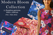 Modern Bloom Pattern Collection, a Pattern Graphic by Nora Gad (Thumbnail 1 of 31)
