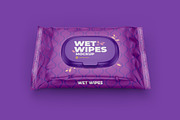 Wet Wipes with Cap Mockup half side, a Cups & Container Mockup by easymock (Thumbnail 5 of 8)