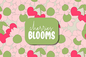 Cherries and cute pink blooms