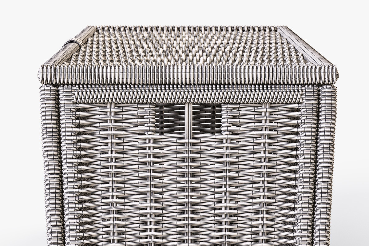 Wicker Rattan Chest Ikea Byholma, an Object 3D Model by Markelos (Photo 9 of 10)