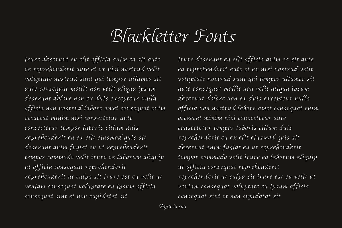 Coffee - Blackletter Fonts, a Blackletter Font by paperinsun (Photo 11 of 12)