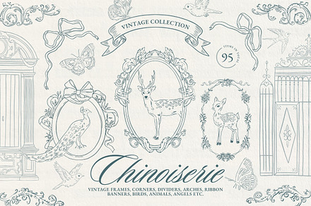Vintage Chinoiserie Frame Collection