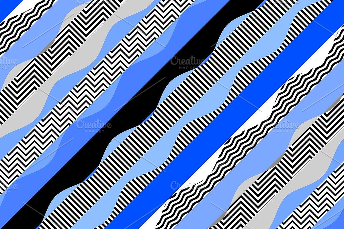 10 seamless geometric patterns, a Pattern Graphic by tkdesign (Photo 11 of 11)