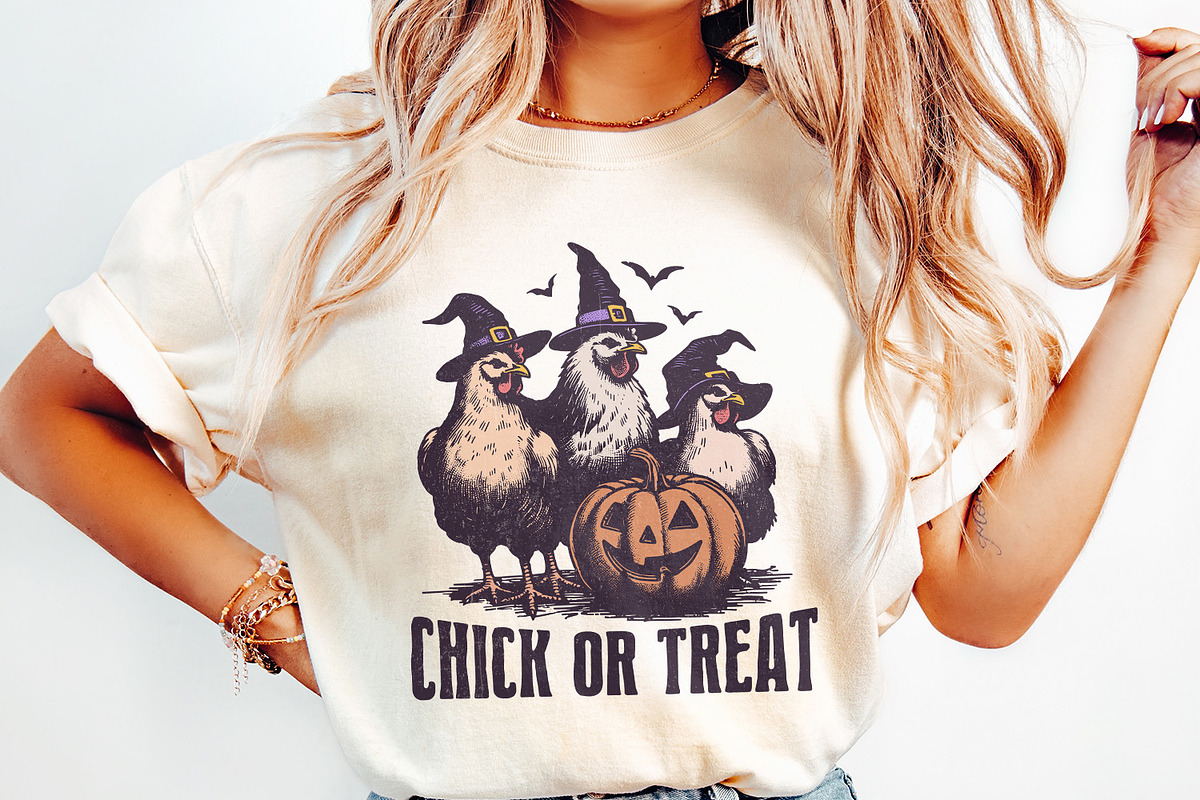 Chick or Treat PNG, Spooky Chicken, an Illustration by SharpMarketplace (Photo 2 of 9)