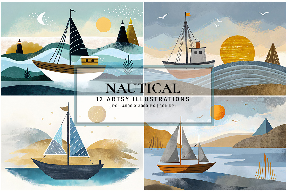Nautical, a Decorative Illustration by Digital Art Creations (Photo 4 of 7)