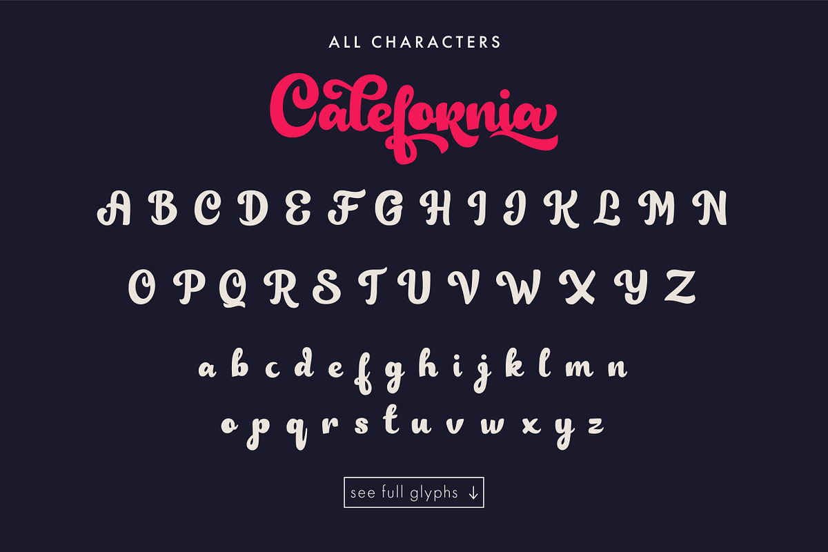 Calefornia Bold Script, a Handwritten Font by yellowline (Photo 4 of 7)
