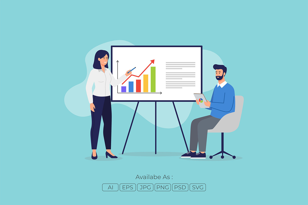 Digital Marketing Presentation Team, a Finance Illustration by Partikusi Design (Photo 2 of 3)