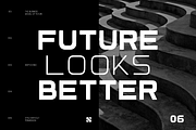 Hyperon Futuristic Geometric Font, a Sans Serif Font by Rasio Studio (Thumbnail 8 of 11)