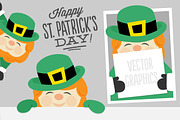 Leprechaun Peeking, an Illustration by Illustrations by Jessie (Thumbnail 1 of 5)