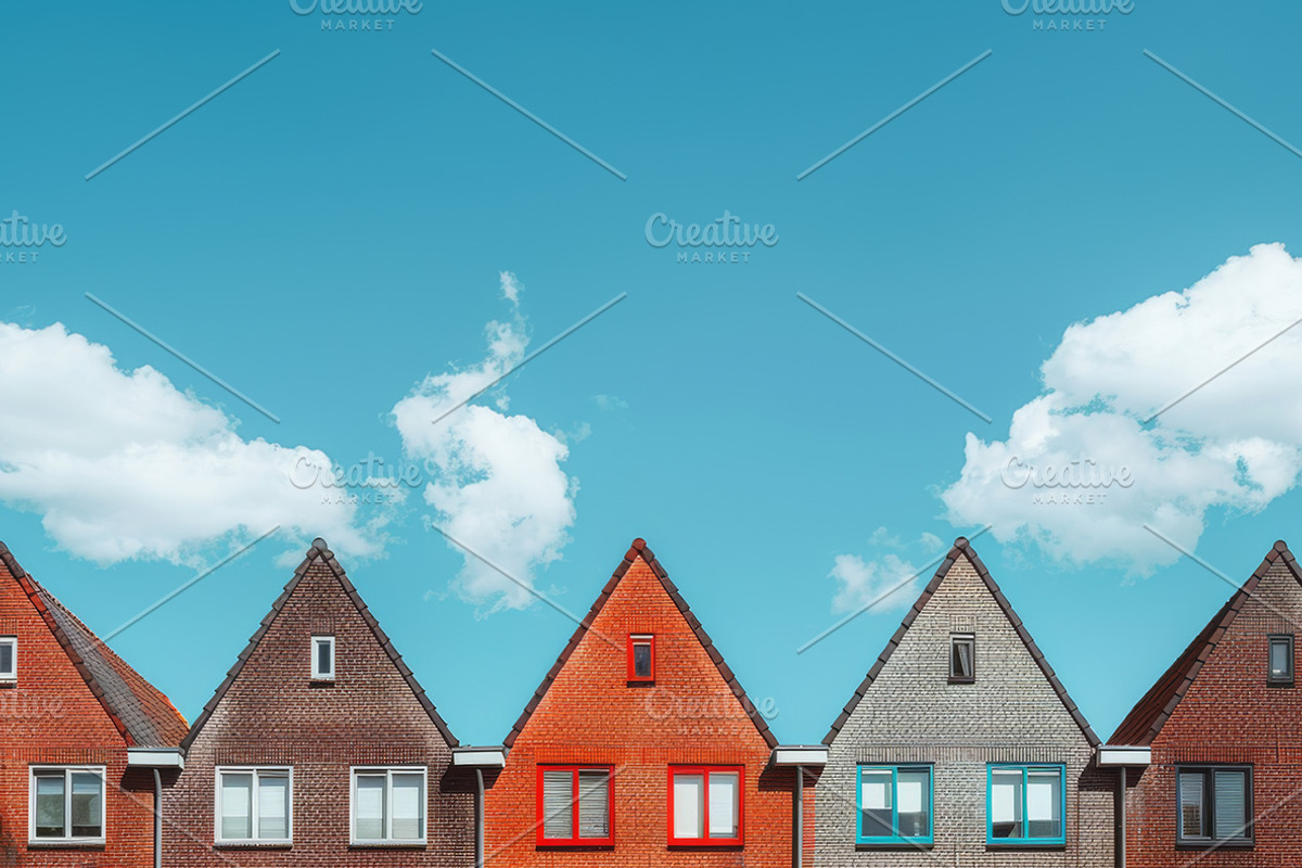 47 Brick houses, an Architecture Photo by Handmadefont (Photo 7 of 12)