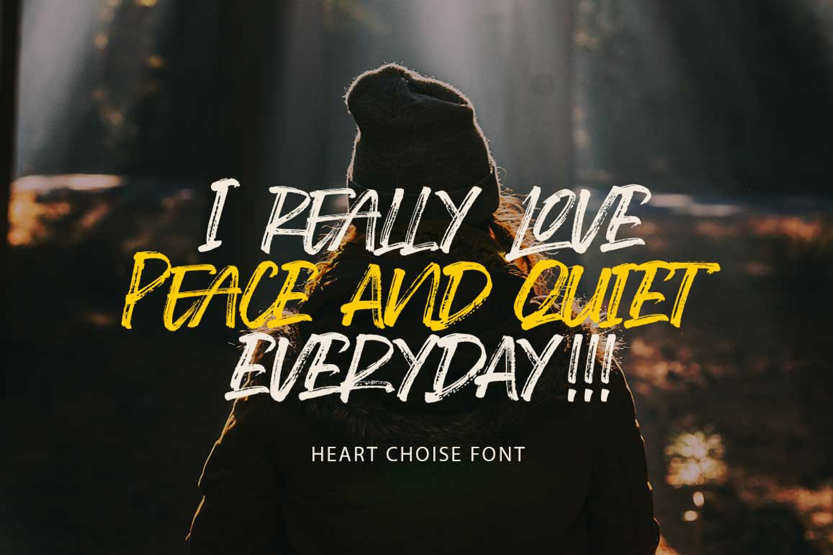 Heart Choise, a Script Font by Lucky Type (Photo 7 of 8)
