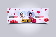 Valentines Day Facebook Cover, a Social Media Template by Jaisivakumar (Thumbnail 2 of 3)