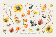 Autumn Botanical Watercolor Isolated, an Illustration by NATASHA CHU (Thumbnail 2 of 5)