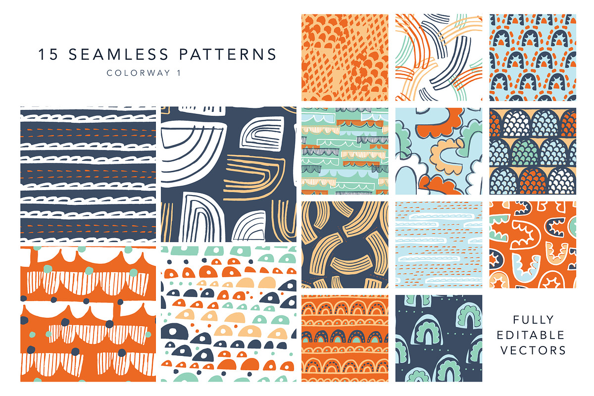 Modern Curves | Designs + Patterns, a Pattern Graphic by The Collective ...