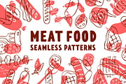 Meat food patterns, a Pattern Graphic by Hellgram (Thumbnail 1 of 6)