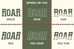 Supportex - Slab Baseball Font