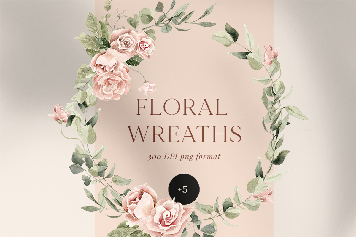 Blush Garden- Watercolor Floral set, a Texture Illustration by Grace Noboa Illustrations (Photo 6 of 10)