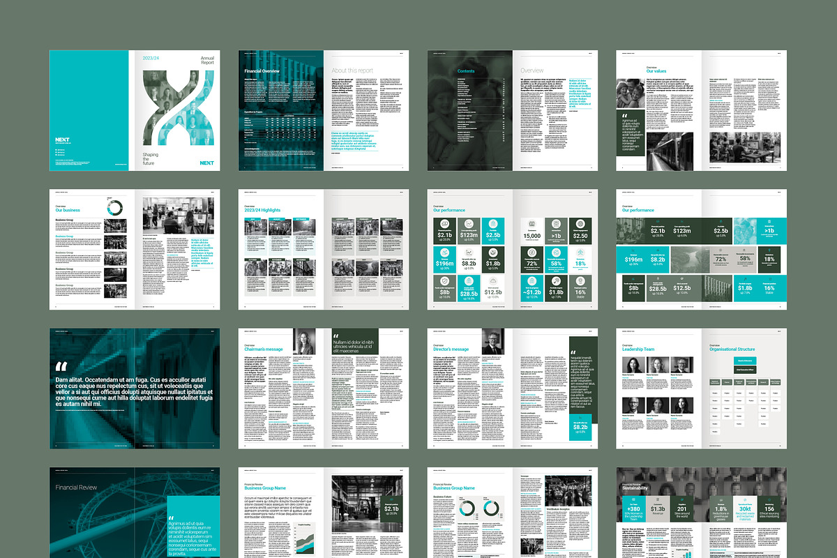 Next Annual Report Template, a Marketing Template by Crafted by AKD (Photo 9 of 10)