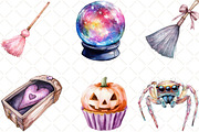Twinkle Kawaii Halloween Clipart, an Illustration by Black Bird Studio (Thumbnail 2 of 6)