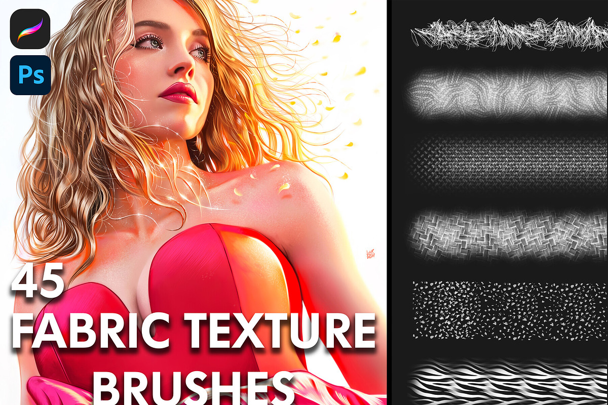 Clothes Texture Brush Pack, a Brush Add-On by vurdembrushes (Photo 1 of 5)