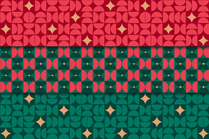 Christmas Bauhaus Seamless Pattern, a Pattern Graphic by Elena Pimukova