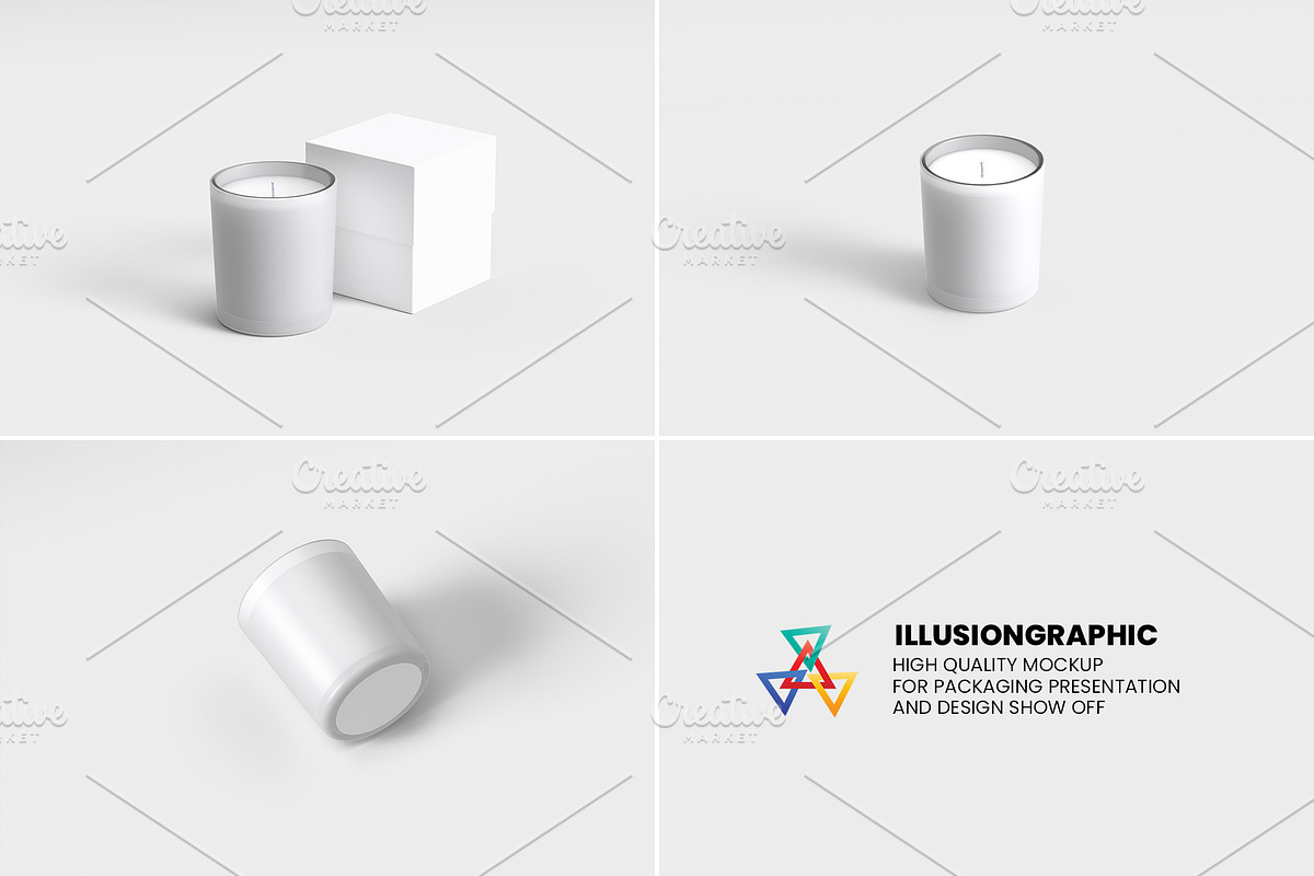 Scented Candle & Box Mockups, a Packaging Mockup by Illusiongraphic (Photo 15 of 15)