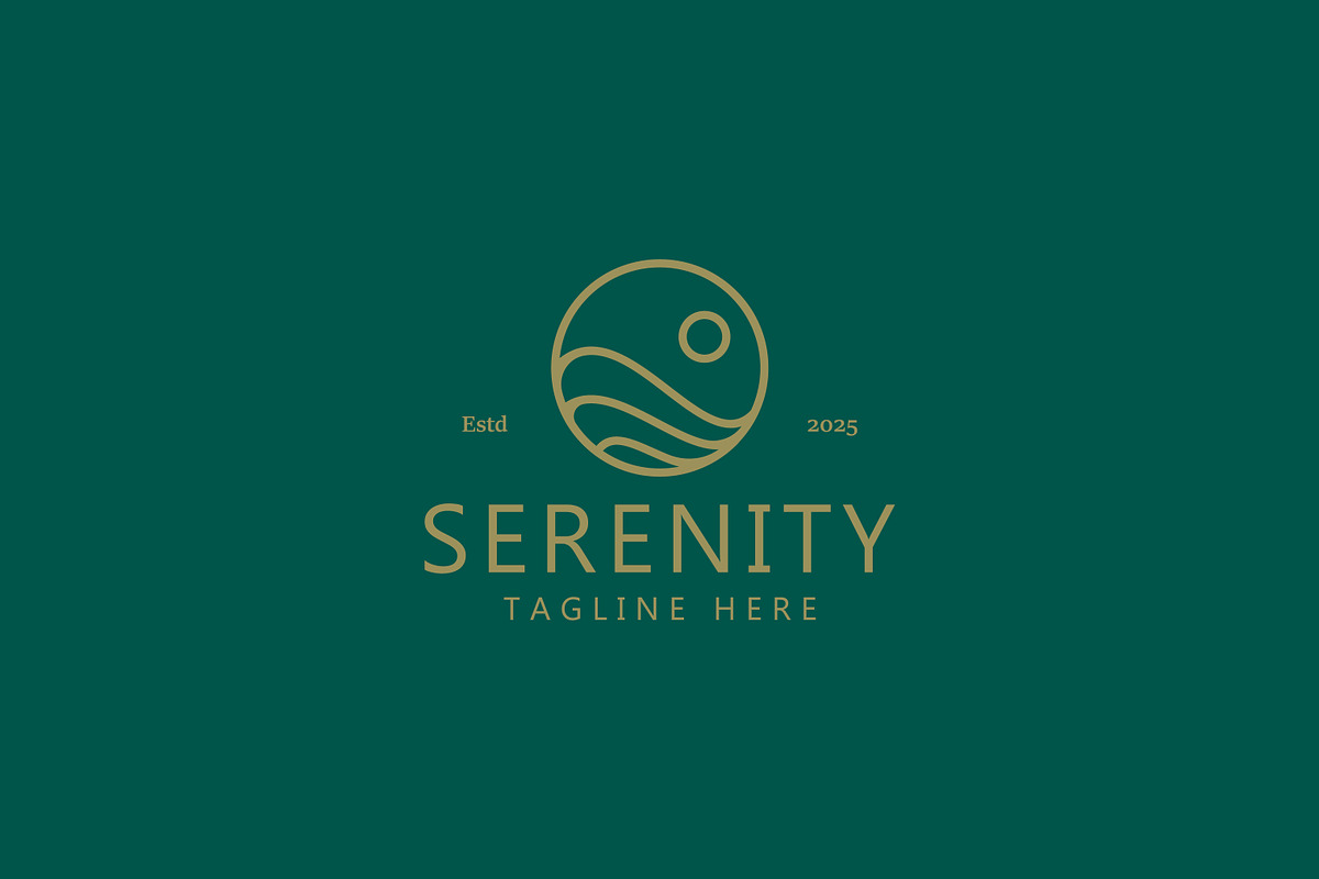 Tranquility & Serenity Logo Symbol, a Branding & Logo Template by Signatoro (Photo 1 of 2)
