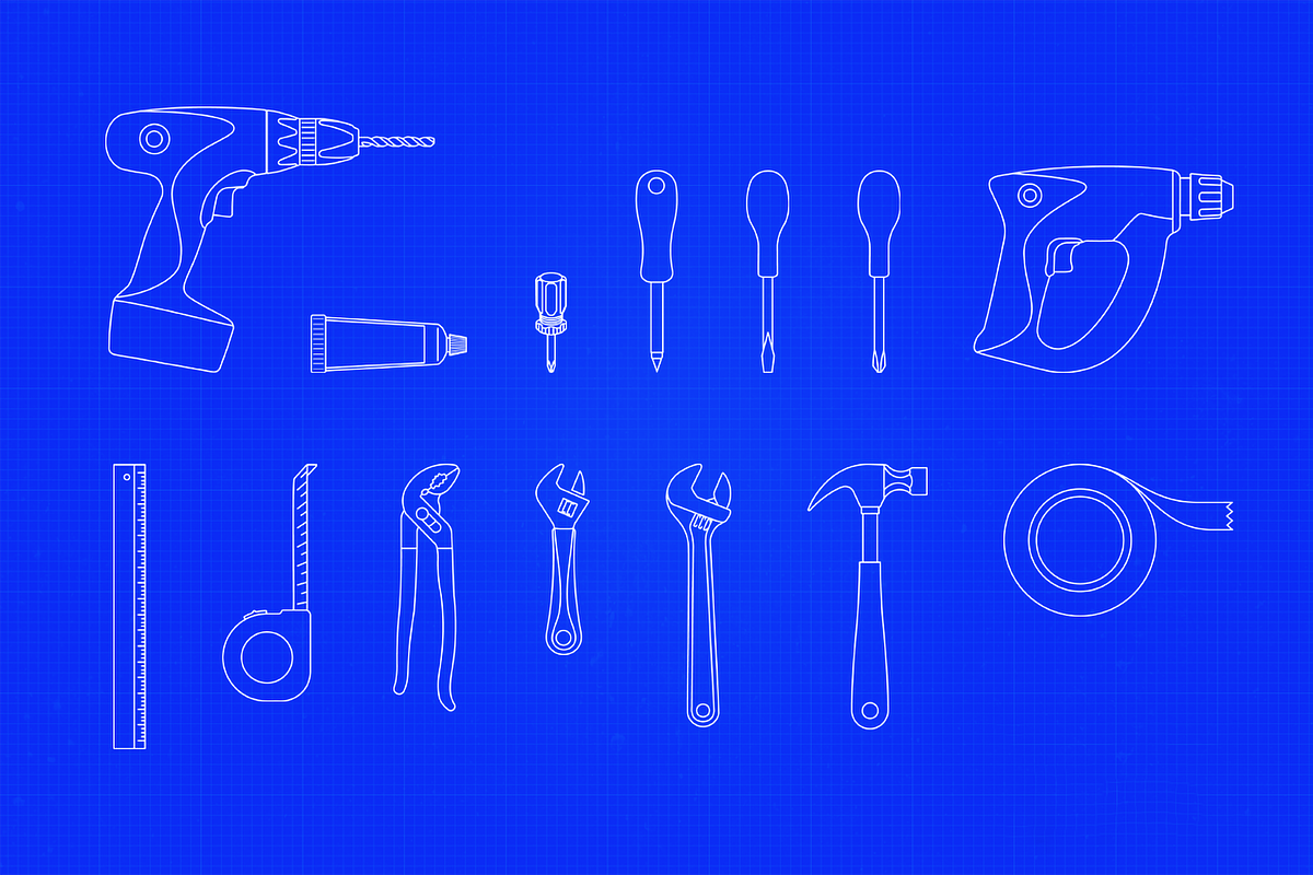 200 Parts + Assembly Vector Graphics, an Object Graphic by Fivehead Studio (Photo 6 of 8)