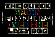GF Texbox - Blocky Display Font, a Handwritten Font by GroovyFontCo (Thumbnail 3 of 7)